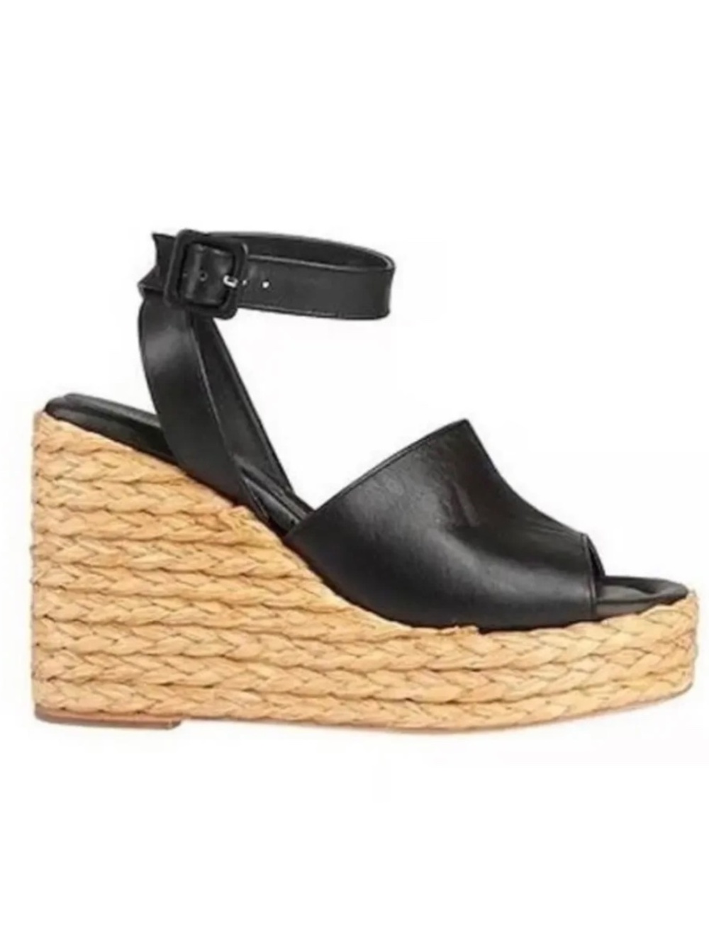 Paloma Barcelo Clama Napa Silk Black Wedge Size 40